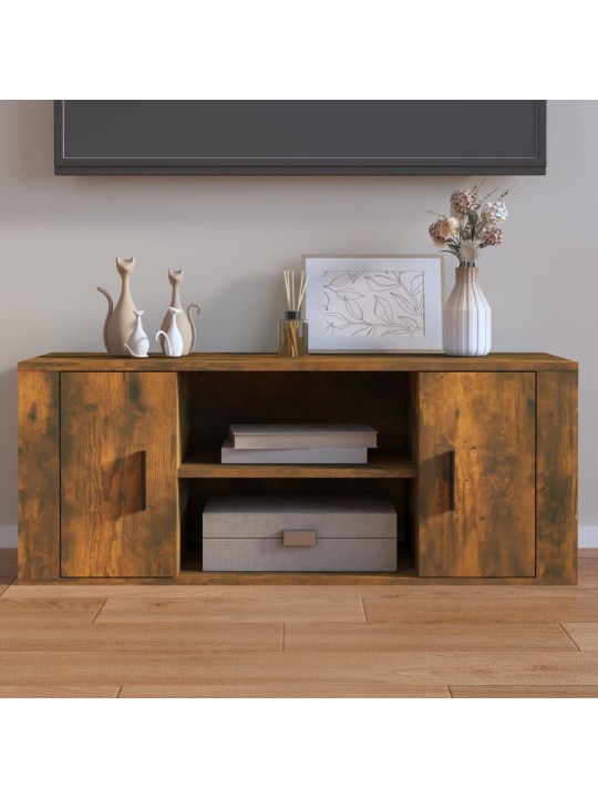 Tv skapītis, ozolkoka krāsa, 100x35x40 cm, inženierijas koks