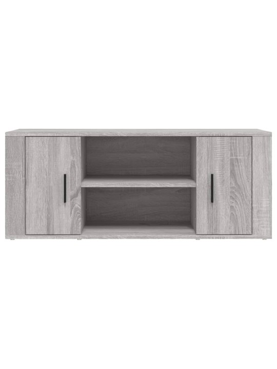 Tv skapītis, pelēka ozolkoka, 100x35x40 cm, inženierijas koks
