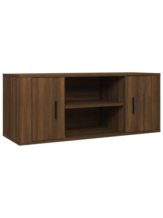 Tv skapītis, ozolkoka krāsa, 100x35x40 cm, inženierijas koks