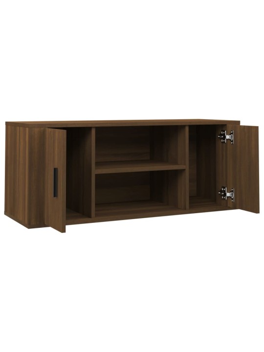 Tv skapītis, ozolkoka krāsa, 100x35x40 cm, inženierijas koks