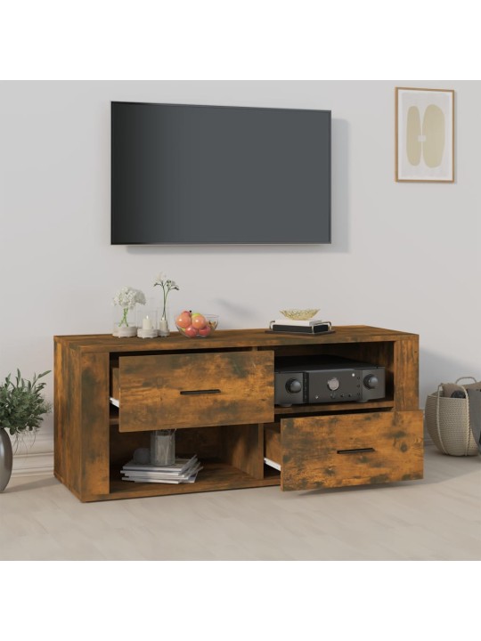 Tv skapītis, ozolkoka krāsa, 100x35x40 cm, inženierijas koks