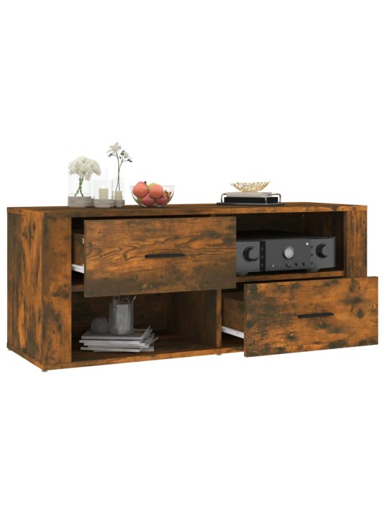 Tv skapītis, ozolkoka krāsa, 100x35x40 cm, inženierijas koks