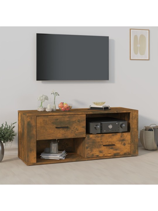 Tv skapītis, ozolkoka krāsa, 100x35x40 cm, inženierijas koks