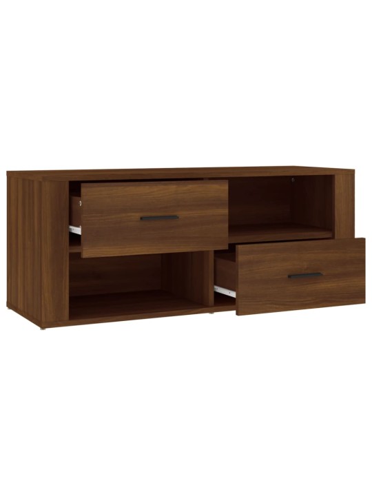 Tv skapītis, ozolkoka krāsa, 100x35x40 cm, inženierijas koks
