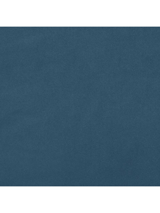 Gultas rāmis bez matrača, tumši zils samts, 90x200 cm