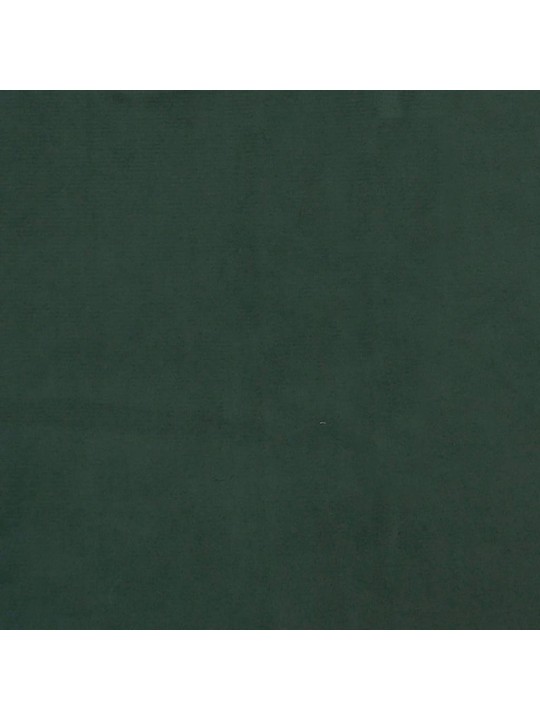 Gulta bez matrača, tumši zaļš samts, 200x200 cm