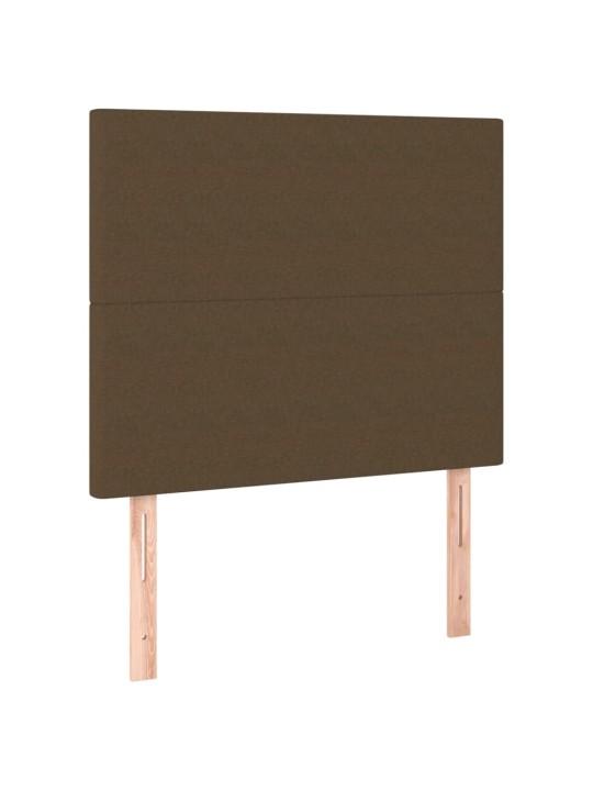 Gultas galvgaļi, 2 gab., 80x5x78/88 cm, tumši brūns audums