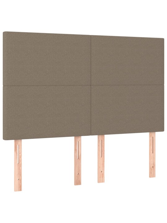 Gultas galvgaļi, 4 gab., 72x5x78/88 cm, pelēkbrūns audums