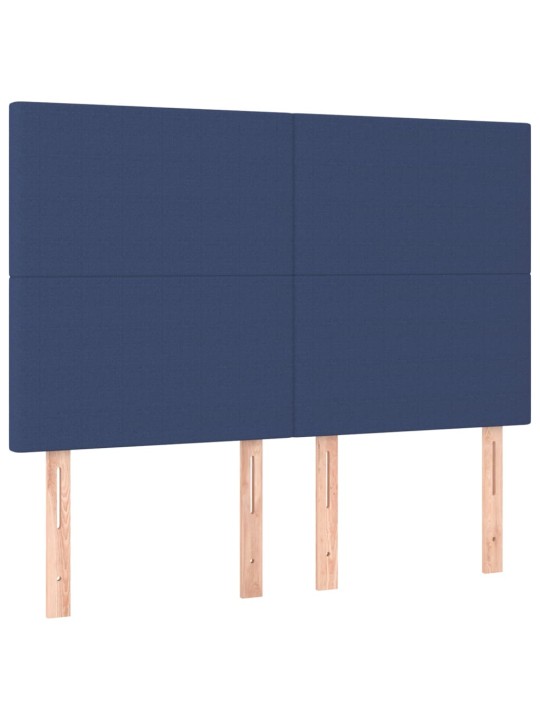 Gultas galvgaļi, 4 gab., 72x5x78/88 cm, zils audums