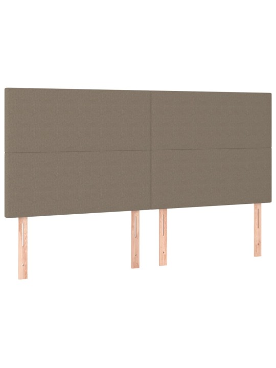 Gultas galvgaļi, 4 gab., 80x5x78/88 cm, pelēkbrūns audums