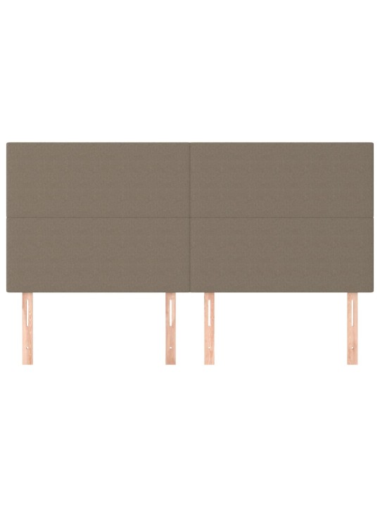 Gultas galvgaļi, 4 gab., 90x5x78/88 cm, pelēkbrūns audums