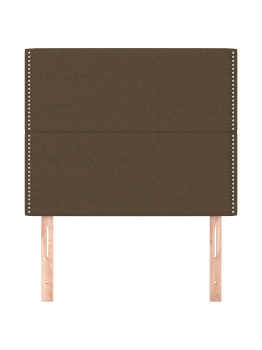 Gultas galvgaļi, 2 gab., 80x5x78/88 cm, tumši brūns audums