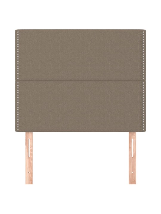 Gultas galvgaļi, 2 gab., 80x5x78/88 cm, pelēkbrūns audums