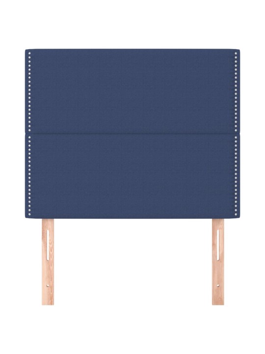 Gultas galvgaļi, 2 gab., 80x5x78/88 cm, zils audums