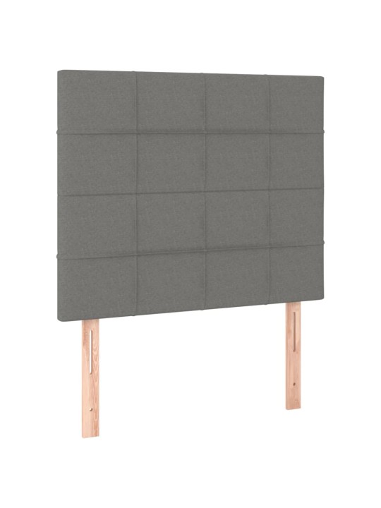 Gultas galvgaļi, 2 gab., 80x5x78/88 cm, tumši pelēks audums