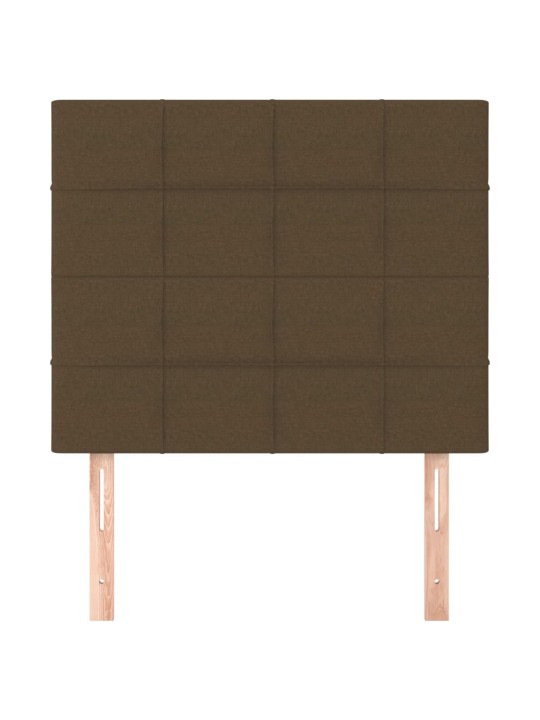 Gultas galvgaļi, 2 gab., 80x5x78/88 cm, tumši brūns audums