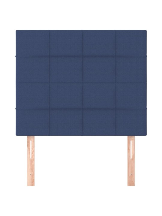Gultas galvgaļi, 2 gab., 80x5x78/88 cm, zils audums