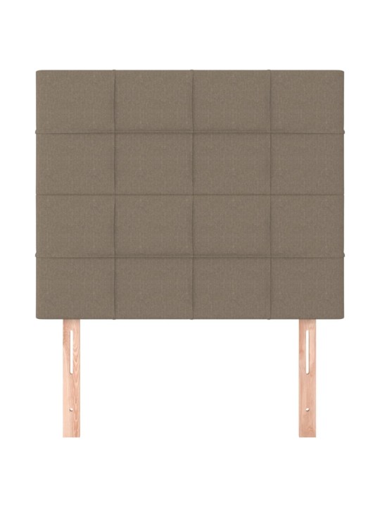 Gultas galvgaļi, 2 gab., 100x5x78/88 cm, pelēkbrūns audums