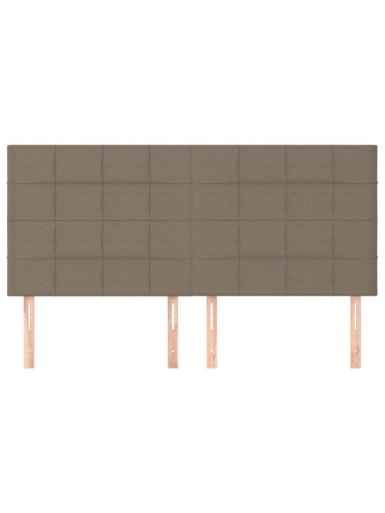 Gultas galvgaļi, 4 gab., 80x5x78/88 cm, pelēkbrūns audums