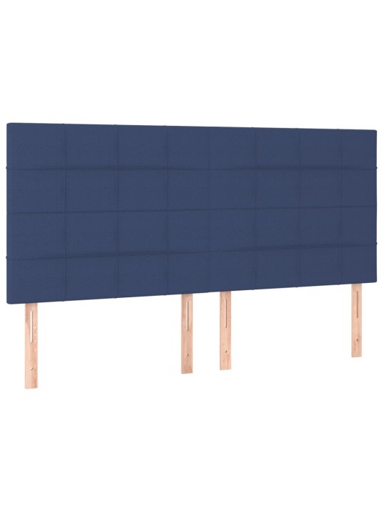 Gultas galvgaļi, 4 gab., 80x5x78/88 cm, zils audums
