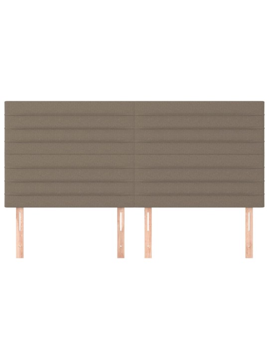 Gultas galvgaļi, 4 gab., 100x5x78/88 cm, pelēkbrūns audums