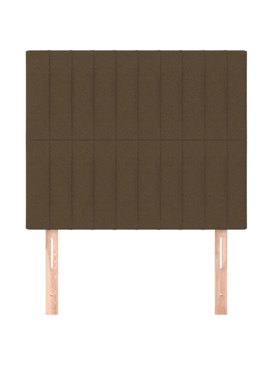 Gultas galvgaļi, 2 gab., 80x5x78/88 cm, tumši brūns audums
