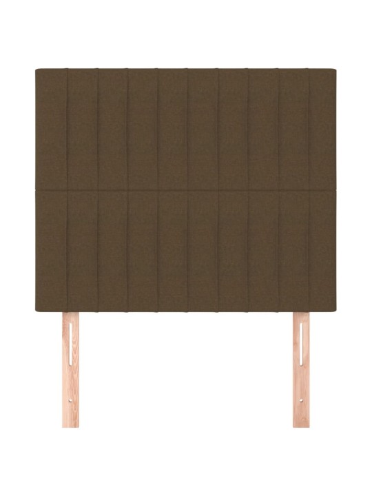 Gultas galvgaļi, 2 gab., 90x5x78/88 cm, tumši brūns audums