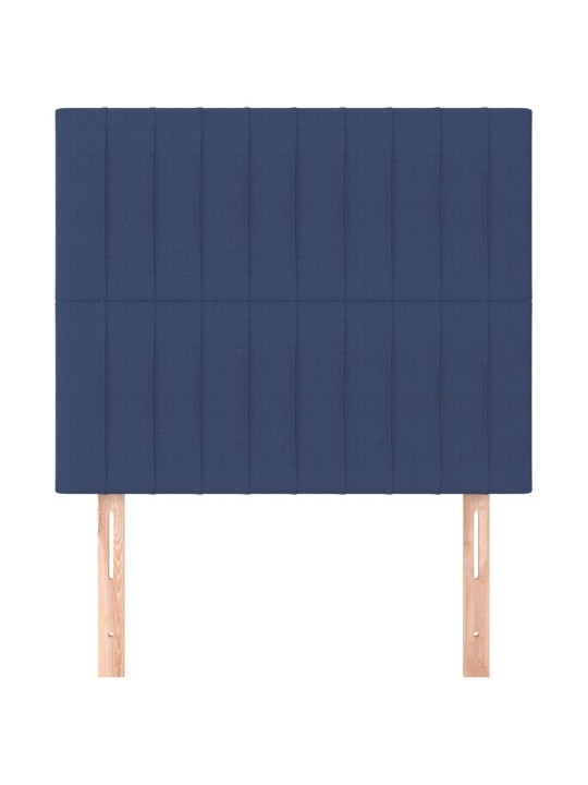 Gultas galvgaļi, 2 gab., 90x5x78/88 cm, zils audums