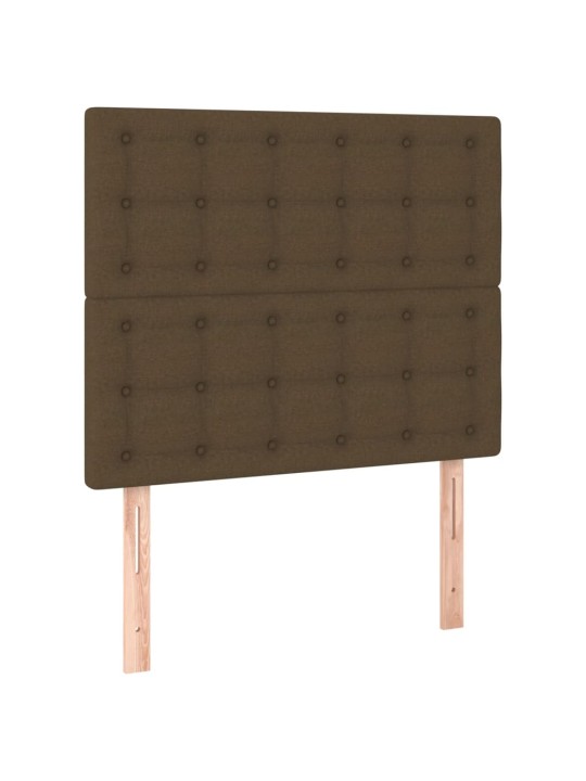 Gultas galvgaļi, 2 gab., 80x5x78/88 cm, tumši brūns audums
