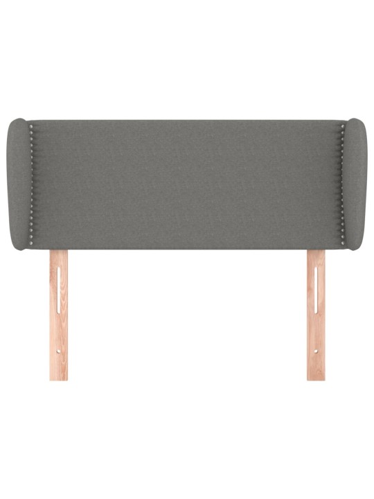 Galvgalis ar malām, 93x23x78/88 cm, tumši pelēks audums