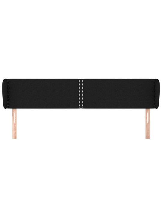 Galvgalis ar malām, 183x23x78/88 cm, melns audums