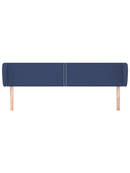 Galvgalis ar malām, 183x23x78/88 cm, zils audums