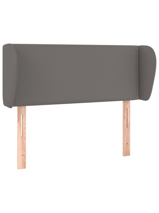 Galvgalis ar malām, 83x23x78/88 cm, pelēka mākslīgā āda