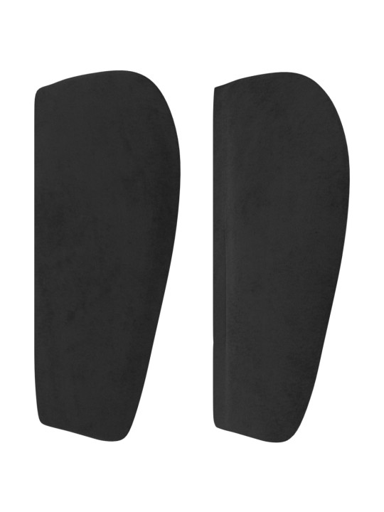 Galvgalis ar malām, melns samts, 83x23x78/88 cm