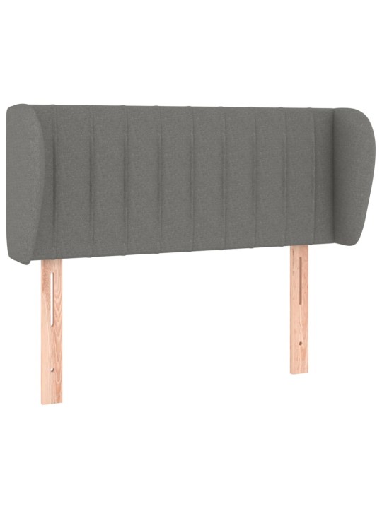 Galvgalis ar malām, 93x23x78/88 cm, tumši pelēks audums