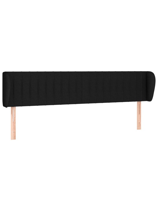 Galvgalis ar malām, 183x23x78/88 cm, melns audums
