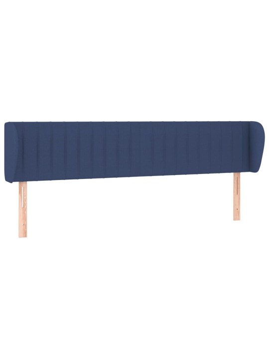 Galvgalis ar malām, 183x23x78/88 cm, zils audums