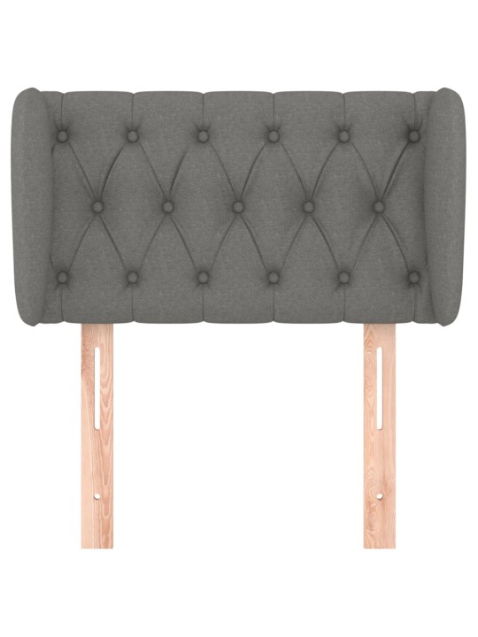 Galvgalis ar malām, 83x23x78/88 cm, tumši pelēks audums