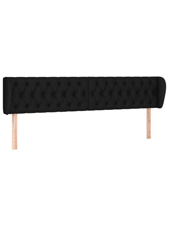 Galvgalis ar malām, 183x23x78/88 cm, melns audums