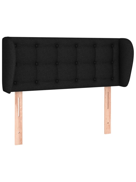 Galvgalis ar malām, 93x23x78/88 cm, melns audums