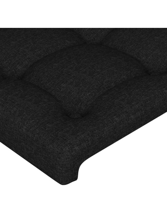 Galvgalis ar malām, 103x23x78/88 cm, melns audums