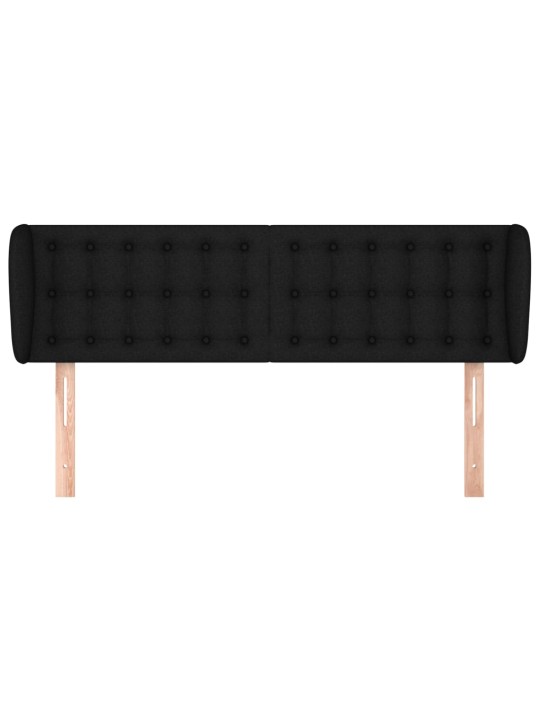Galvgalis ar malām, 147x23x78/88 cm, melns audums