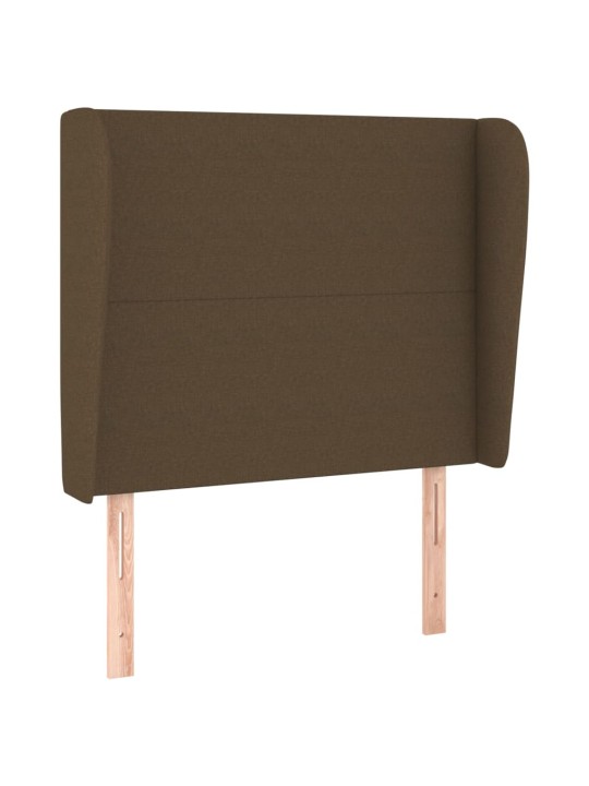 Galvgalis ar malām, 83x23x118/128 cm, tumši brūns audums