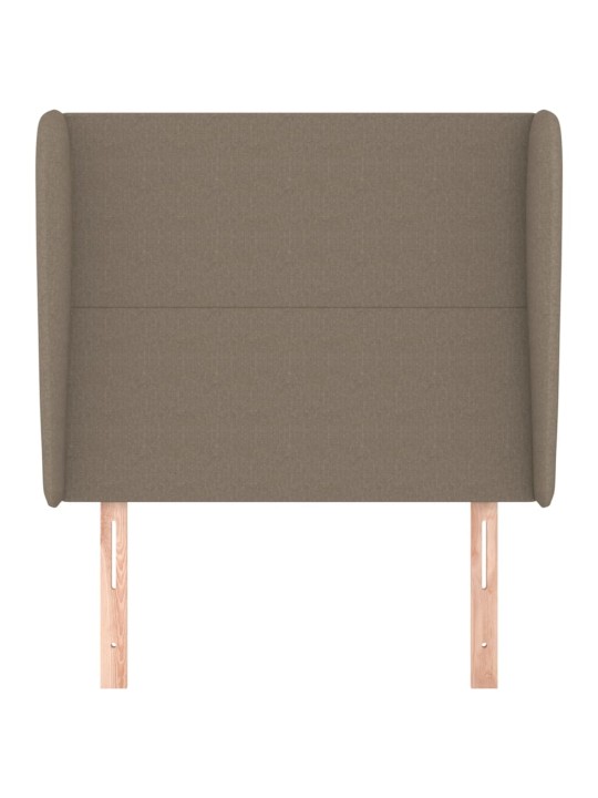 Galvgalis ar malām, 93x23x118/128 cm, pelēkbrūns audums