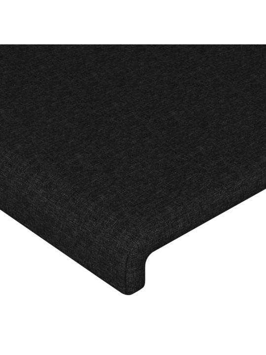 Galvgalis ar malām, 103x23x118/128 cm, melns audums