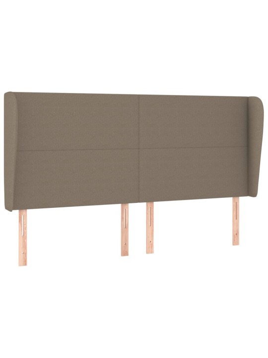 Galvgalis ar malām, 203x23x118/128 cm, pelēkbrūns audums