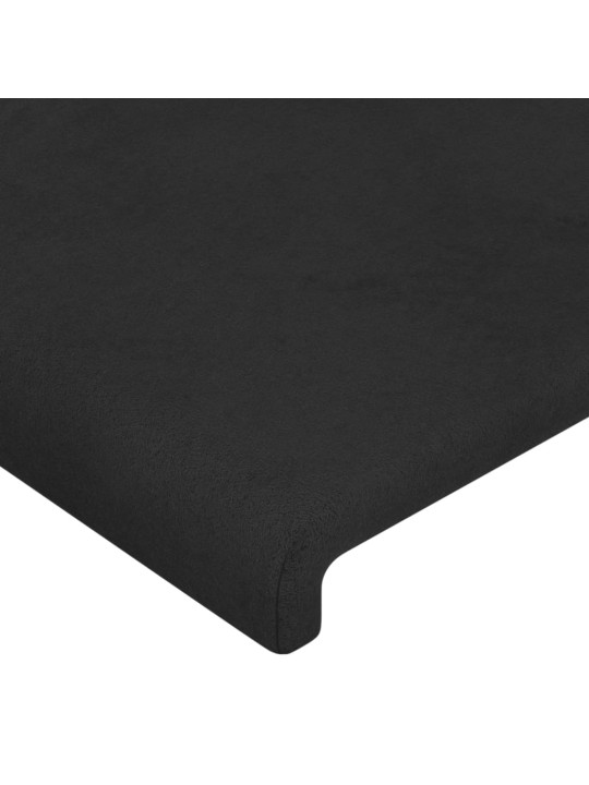Galvgalis ar malām, 83x23x118/128 cm, melns samts