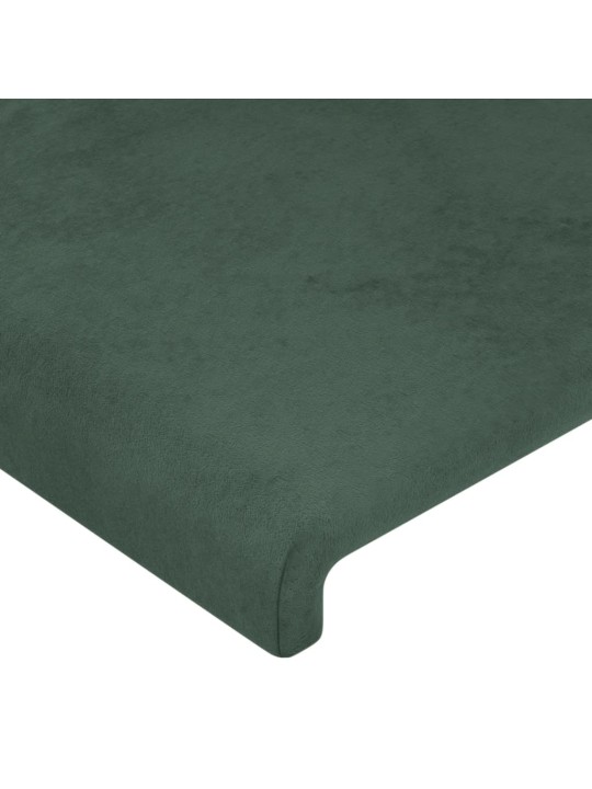 Galvgalis ar malām, 83x23x118/128 cm, tumši zaļš samts