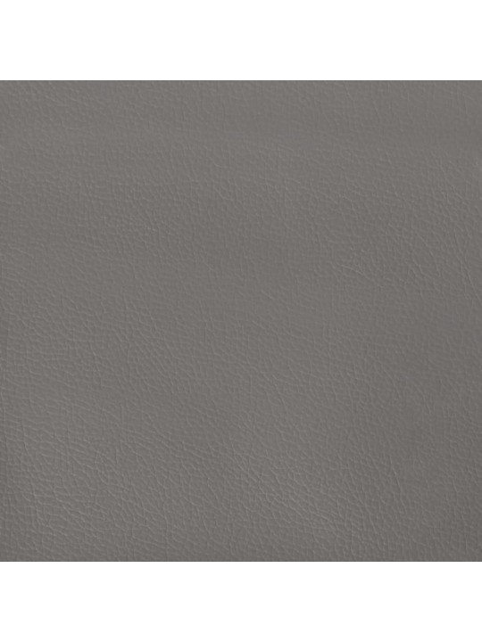 Galvgalis ar malām, 103x23x118/128 cm, pelēka mākslīgā āda
