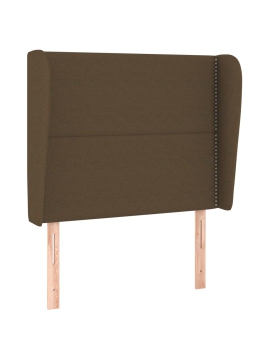 Galvgalis ar malām, 83x23x118/128 cm, tumši brūns audums